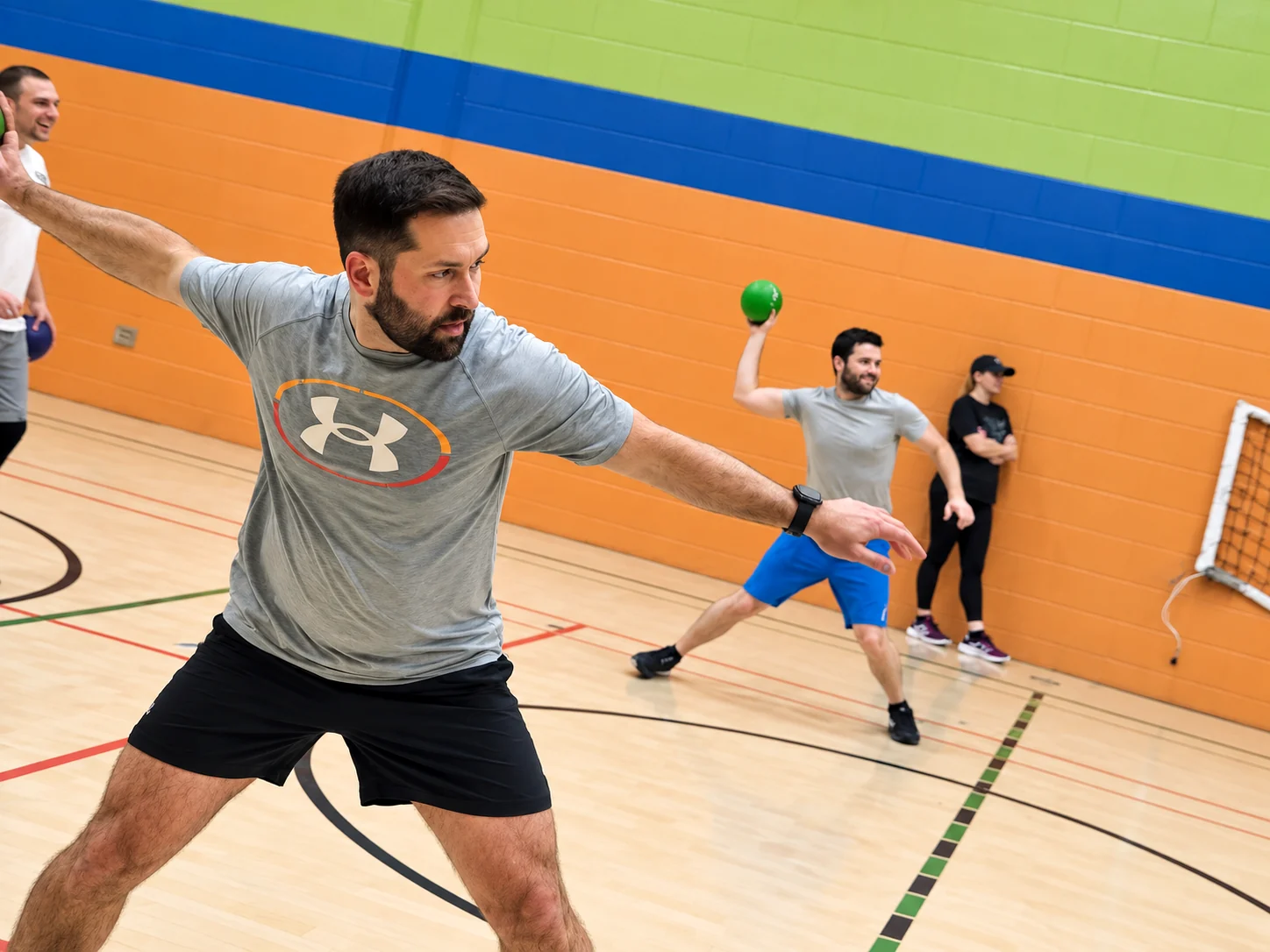Lancer pendant une soirée régulière de dodgeball